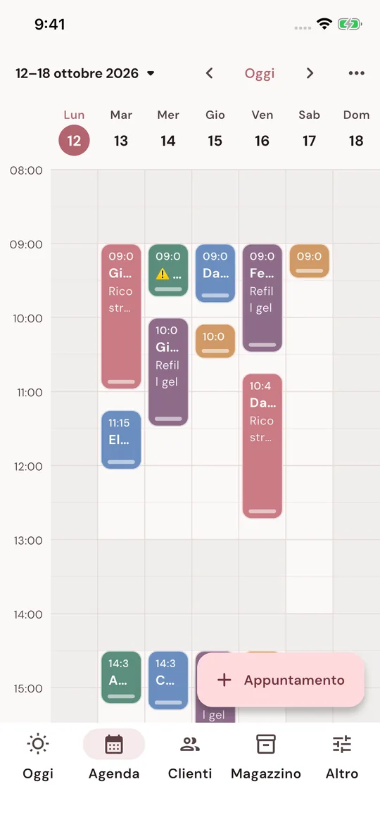 Agenda della settimana